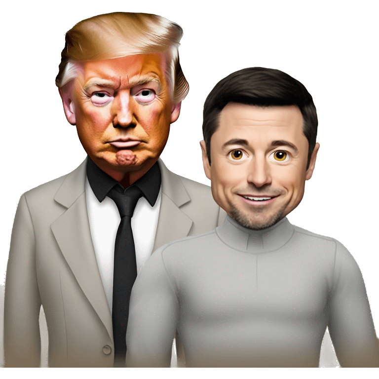 Trump and Musk and Joe rogan winning emoji