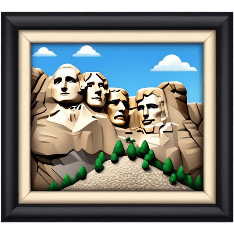 Cinematic Realistic Mount Rushmore Emoji emoji