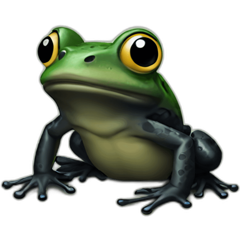 black-frog emoji