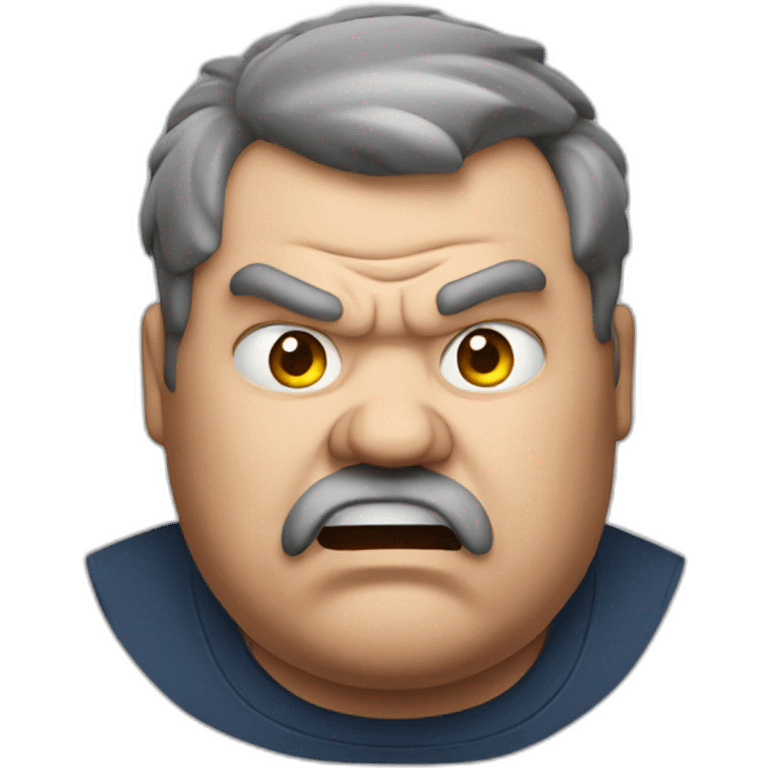 Angry it fat man emoji