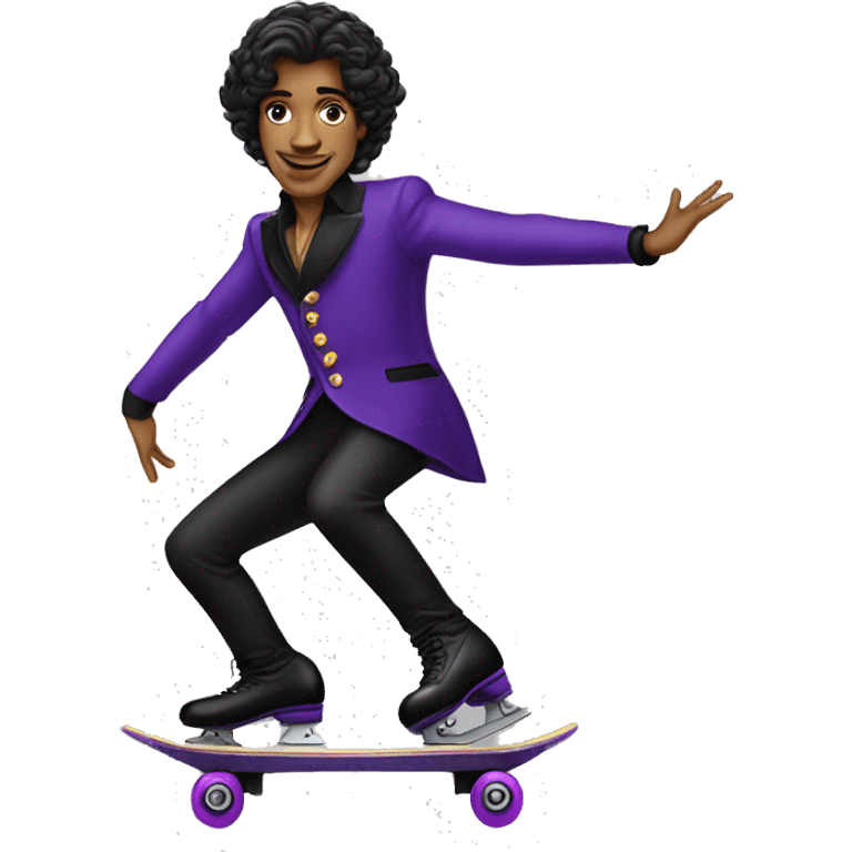 Prince Rogers Nelson roller skating  emoji