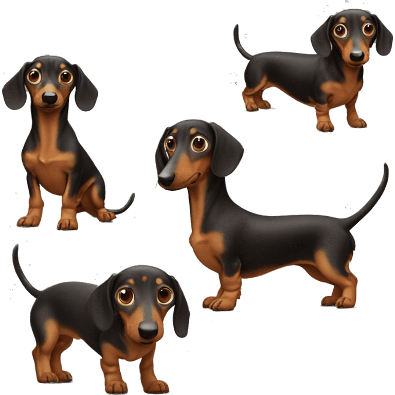 New Year's dachshus emoji