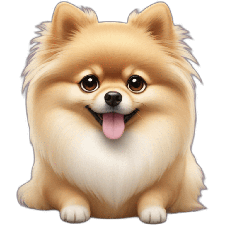 Pomeranian is angel emoji