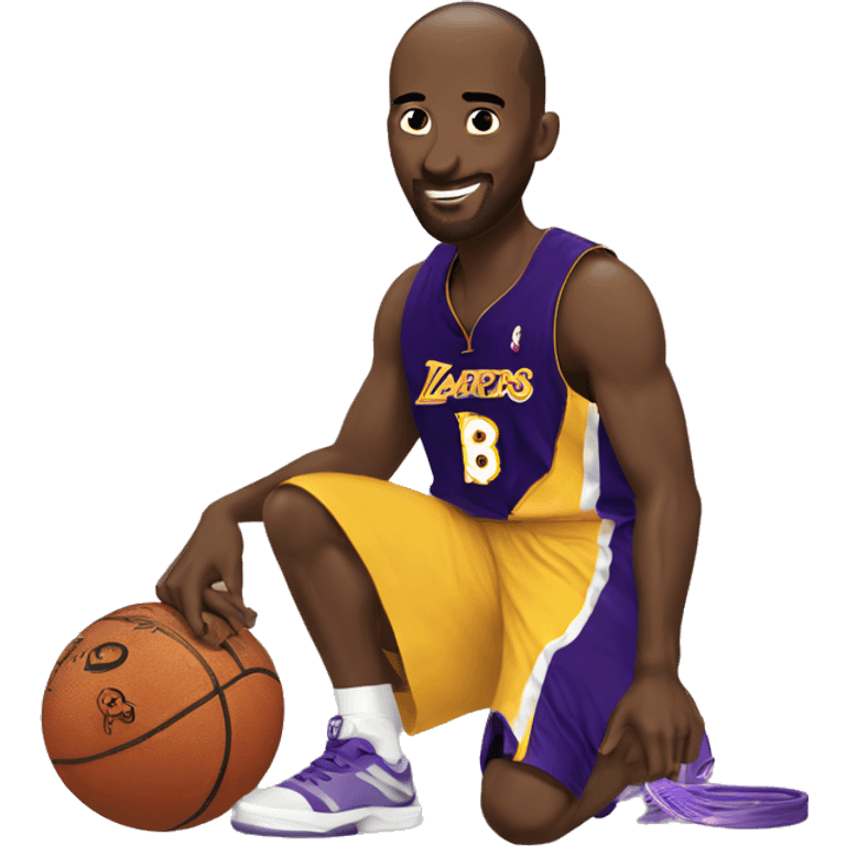 Kobe with a mamba  emoji