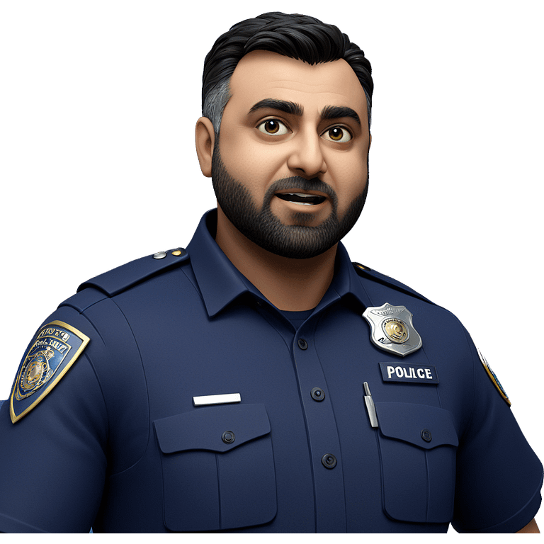 police officer portrait close up emoji