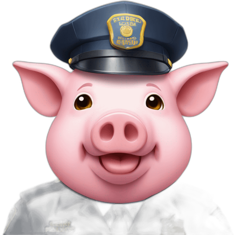 pig-wearing-police-hat-with-semi-and-donut emoji