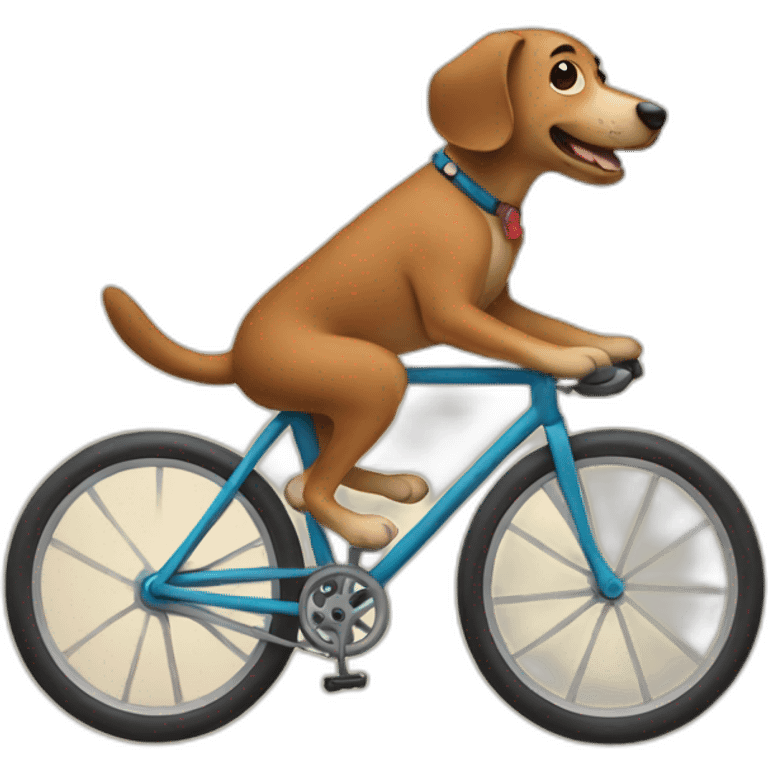 dog cycling emoji