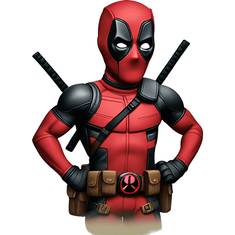 deadpool posing emoji