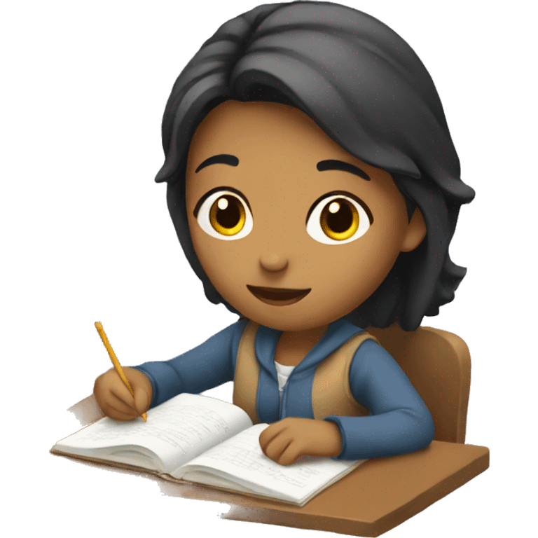 girl studying  emoji