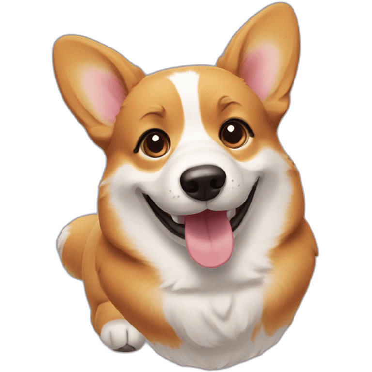 Corgi dog smiling emoji