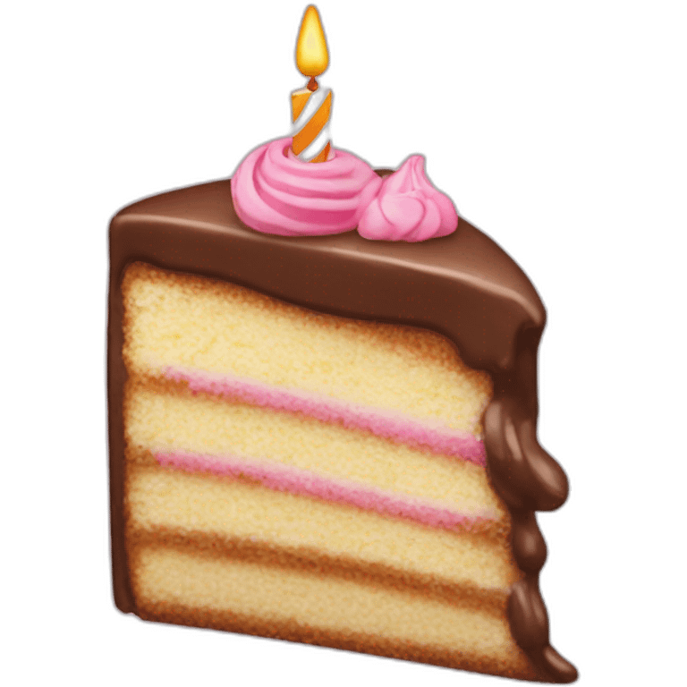 Birthday Cake slice emoji