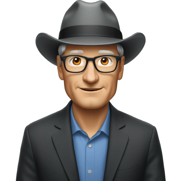 Tim Cook with hat emoji