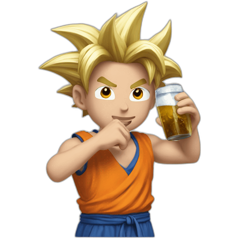 goku drinking argentinian mate emoji