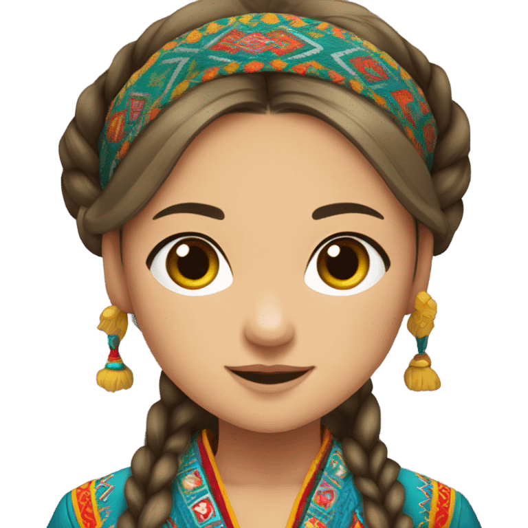 Kazakh girl emoji