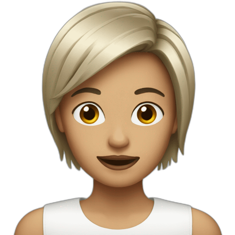 haircut woman emoji