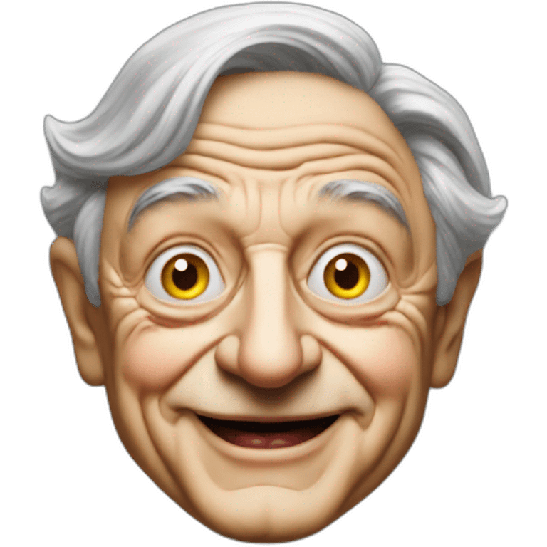 George Soros as a clown emoji