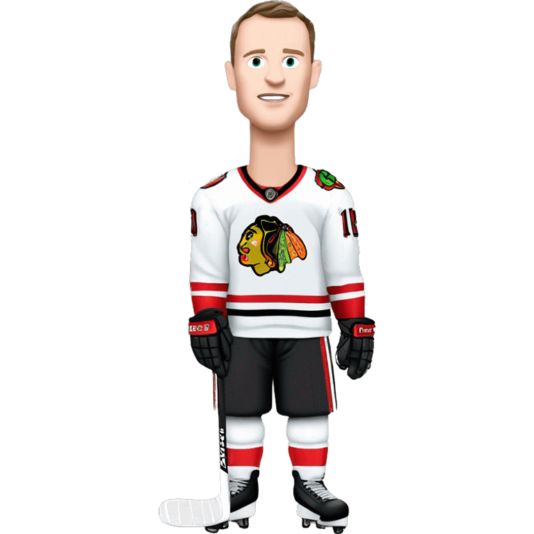 Jonathan Toews in front of the Eiffel Tower  emoji