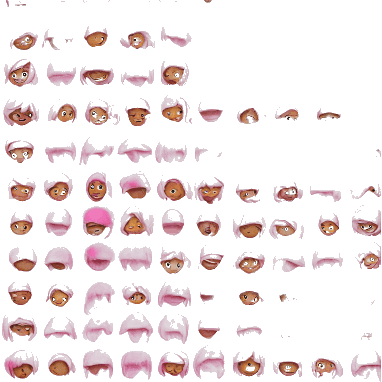 Pink emojis  emoji