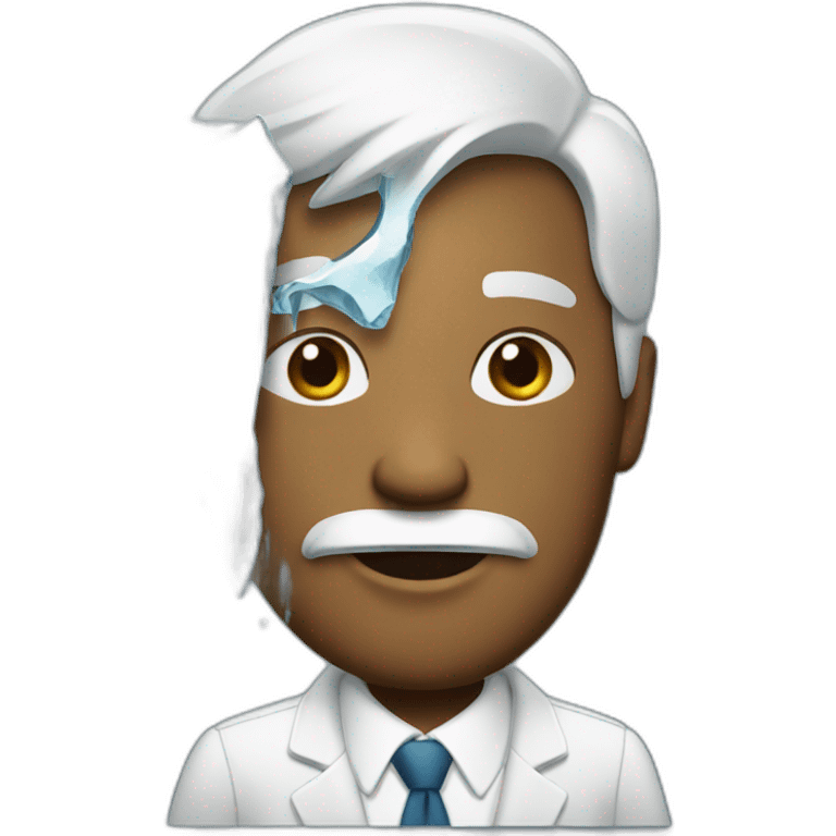 Iced business man emoji