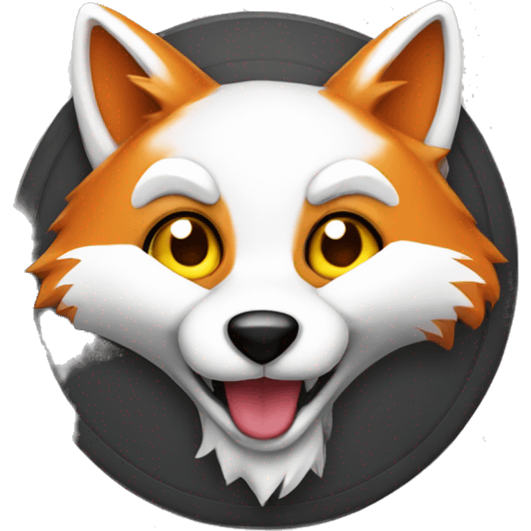 Gaming mascot fox emoji