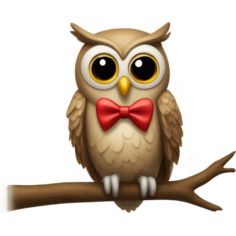 Valentine owl emoji