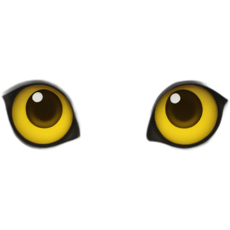 Yellow eyes emoji