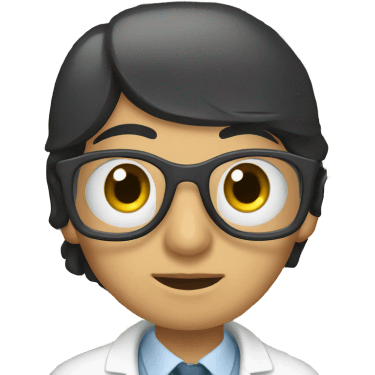 Eye doctor with black hair and money emoji