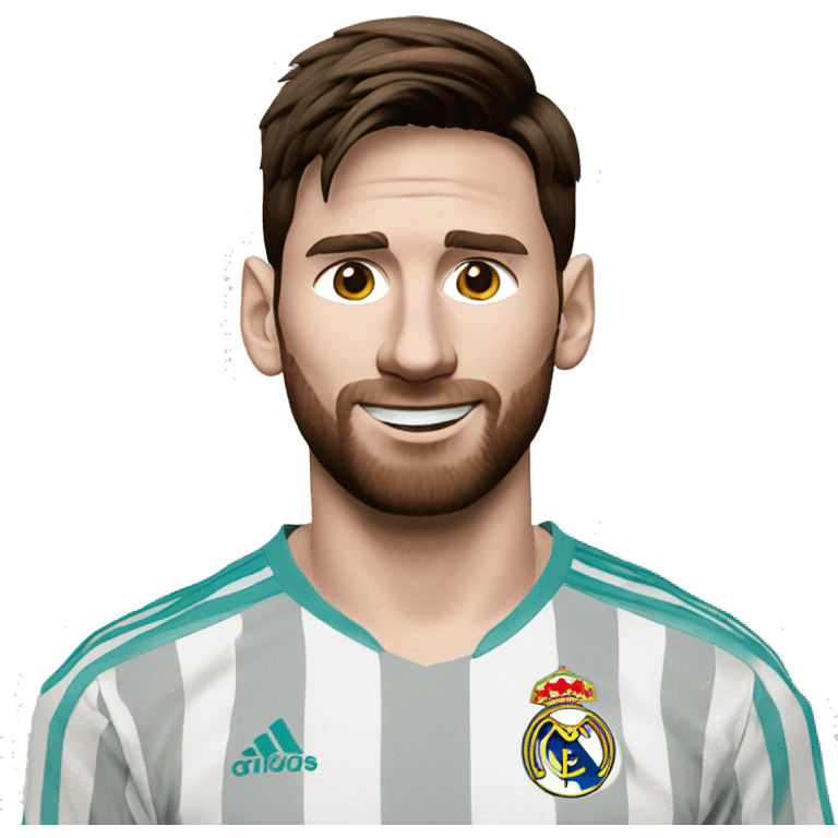 leo messi playing for real madrid emoji