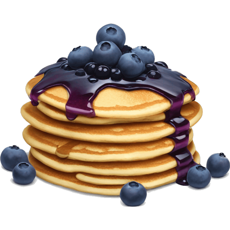 Pancakes with a blueberry on top emoji