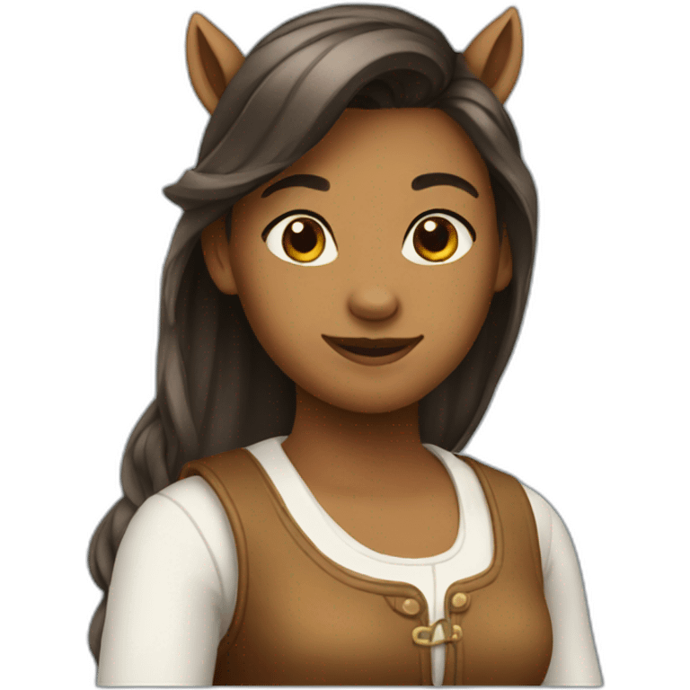 horse girl emoji