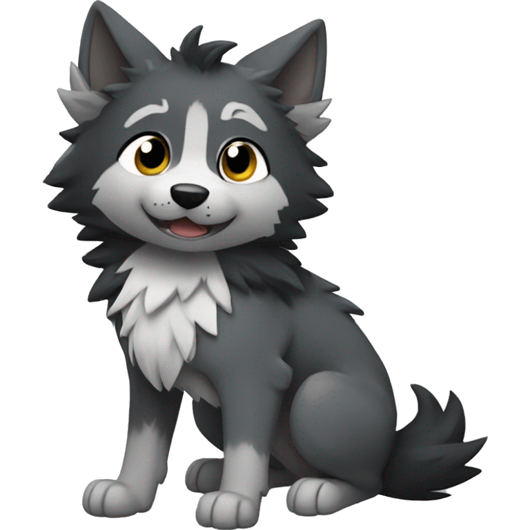 Chibi Mightyena emoji