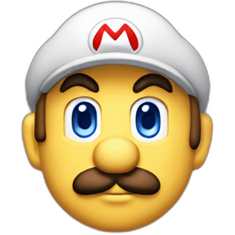 Mario qui a des yeux lasers emoji