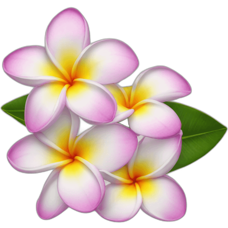 Plumeria flower emoji