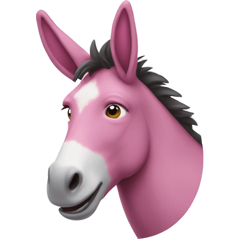 Pink donkey emoji