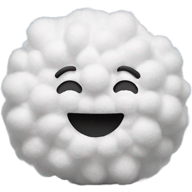 Foam with a smile emoji