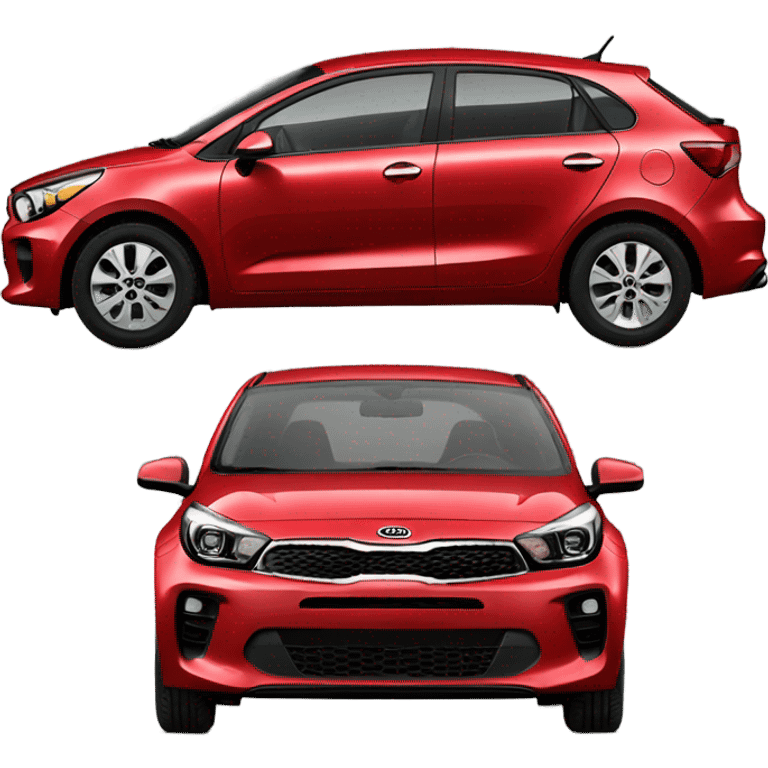 Kia Rio 2017 red  emoji