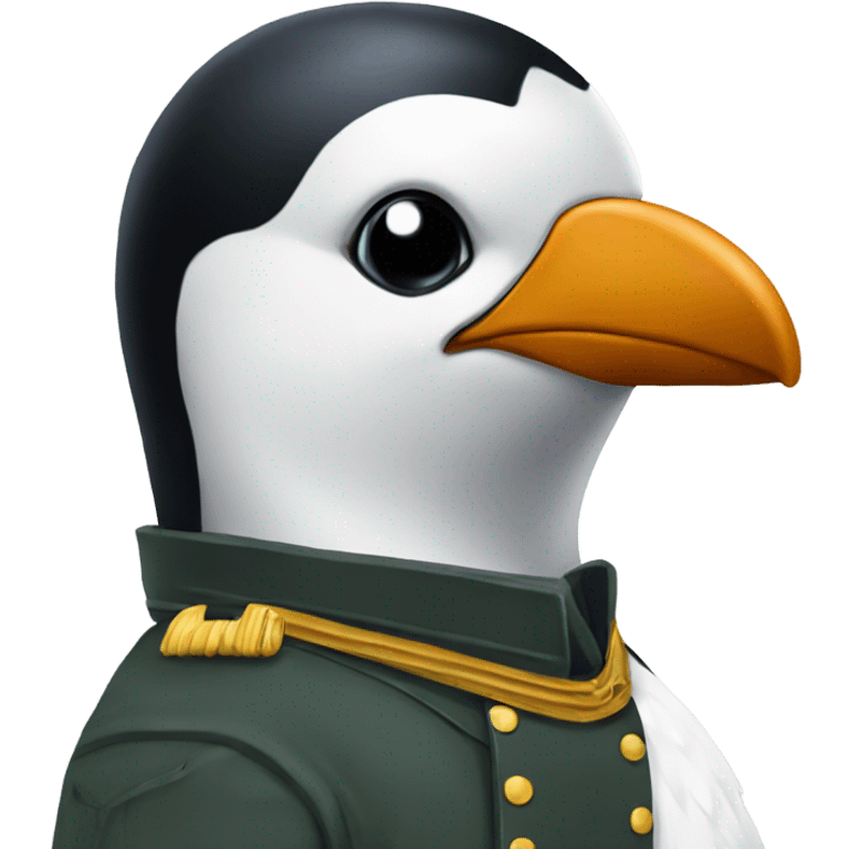 Military penguin emoji