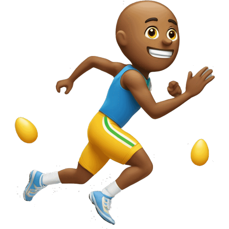 skipping sprint carrying eggs emoji