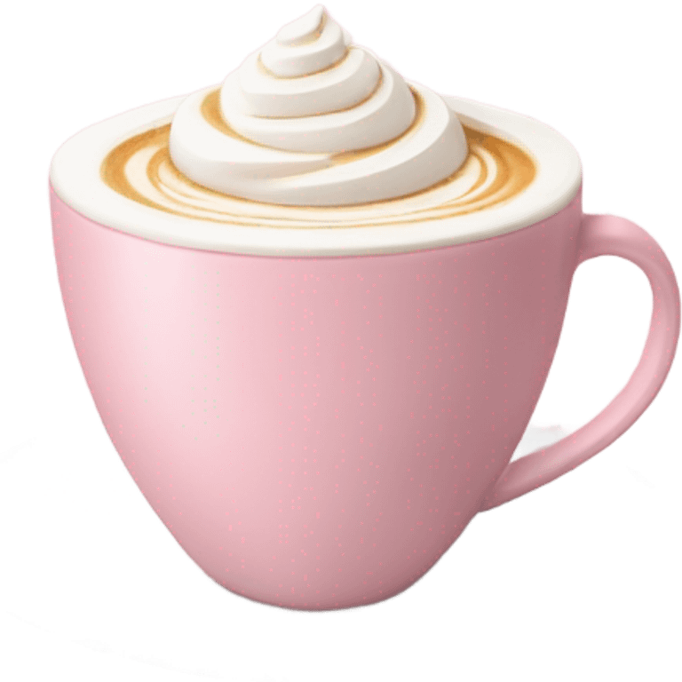 Pink latte emoji