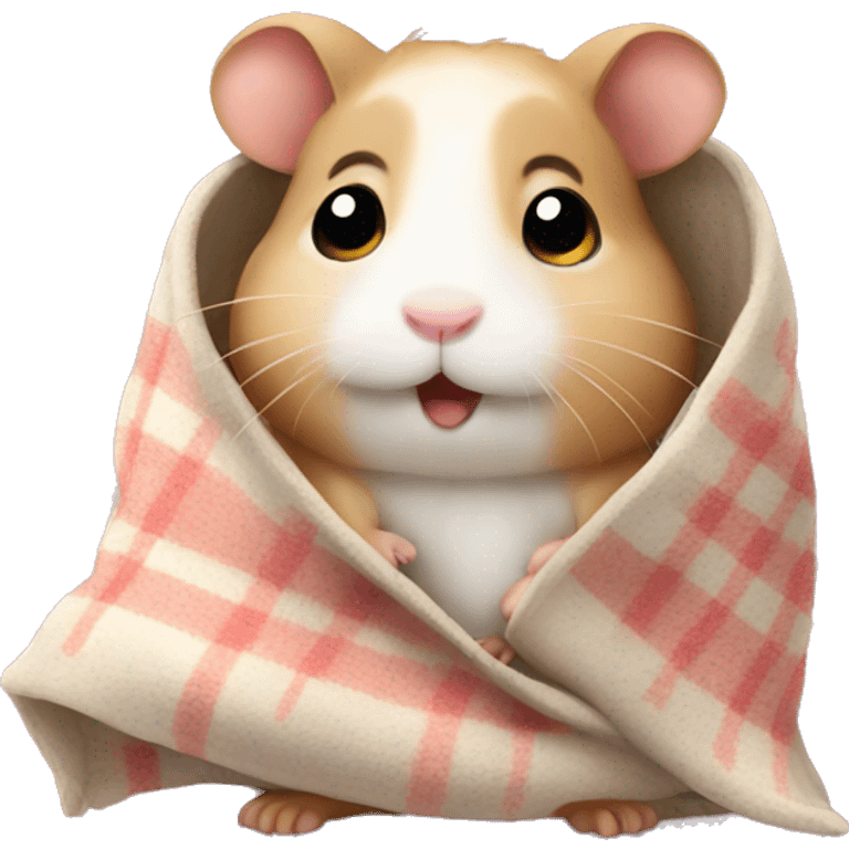 hamster with a blanket emoji