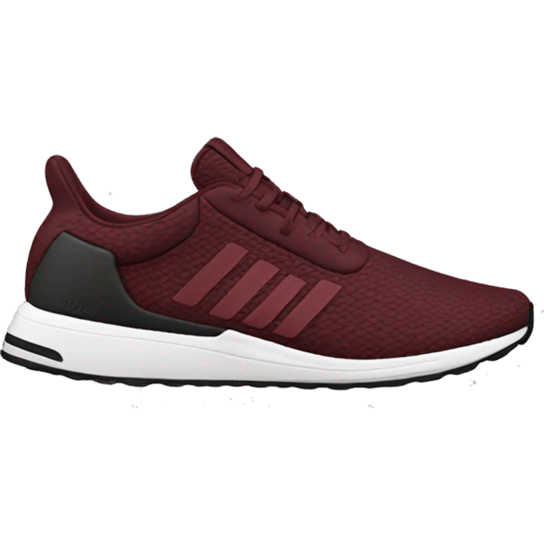 adidas burgundy running shoes emoji