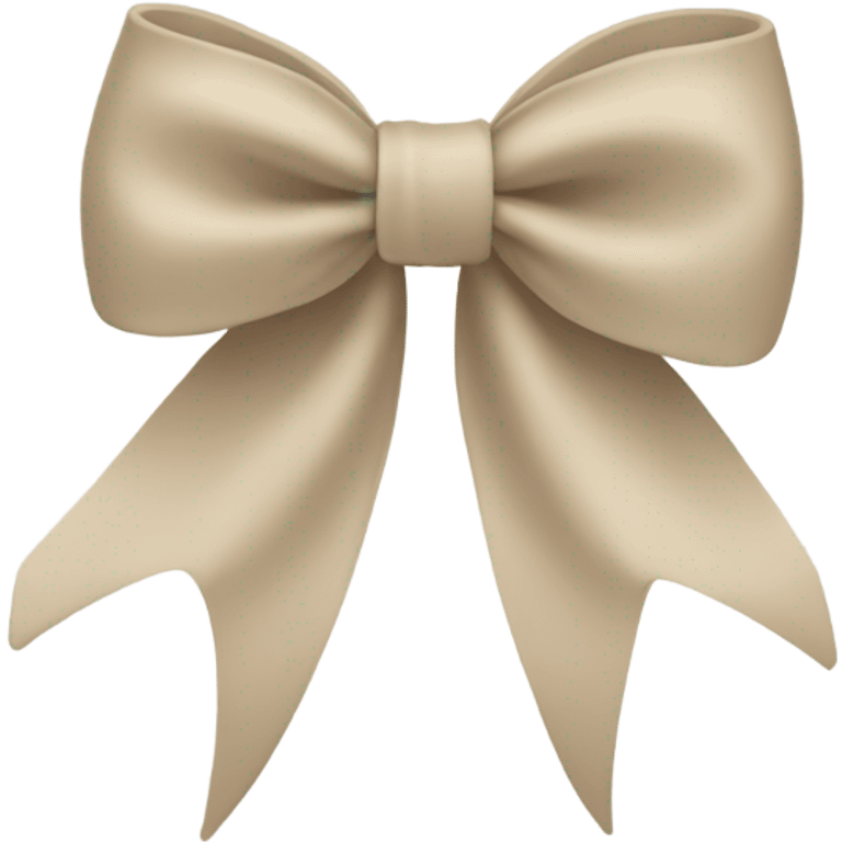 Beige bow emoji