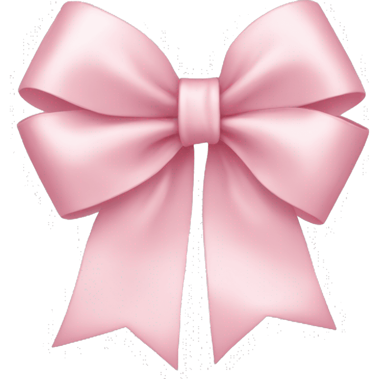 light pink ribbon bow emoji