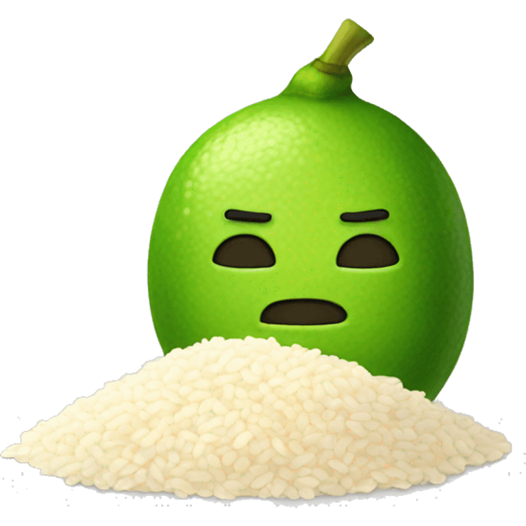 lime rice emoji