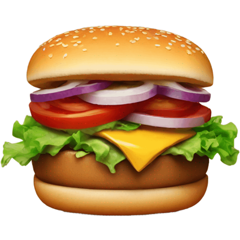 Burger no cheese  emoji