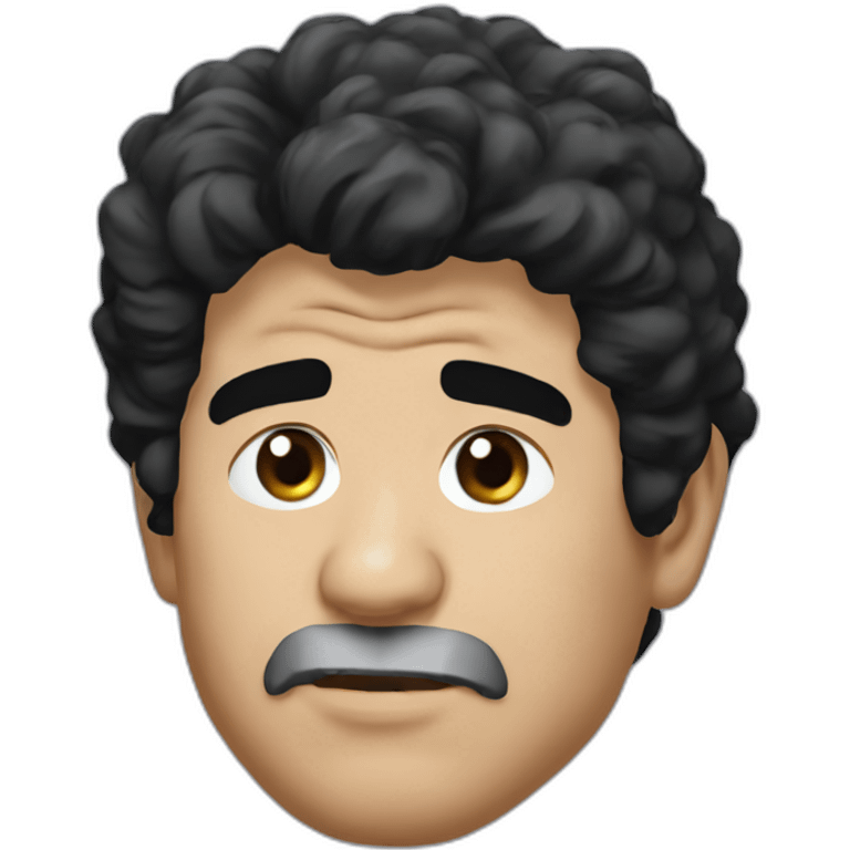 Diego Maradona face emoji