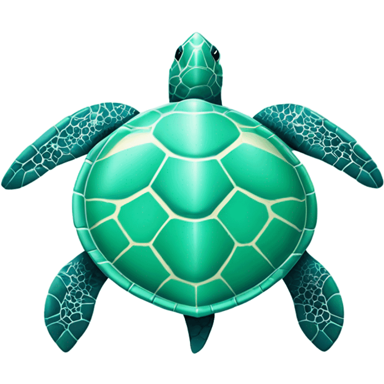 Mint sea turtle emoji