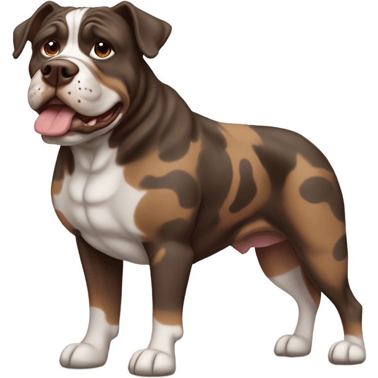 Américain Bully xxl brown merle  emoji