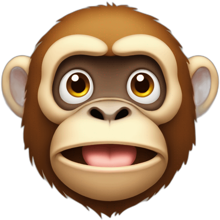 Fat monkey emoji