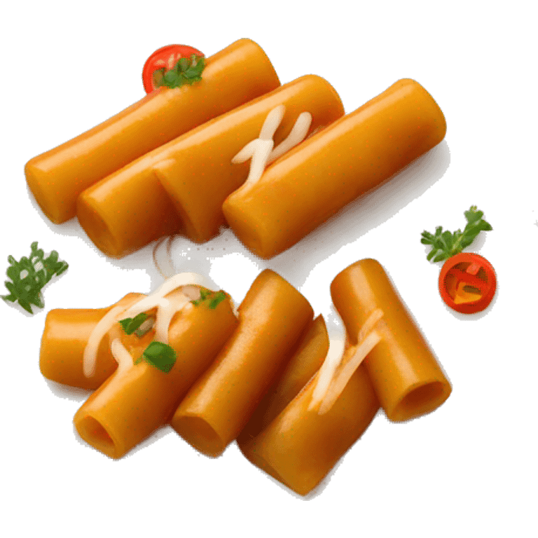 Tteokbokki on a plate emoji